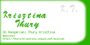 krisztina thury business card